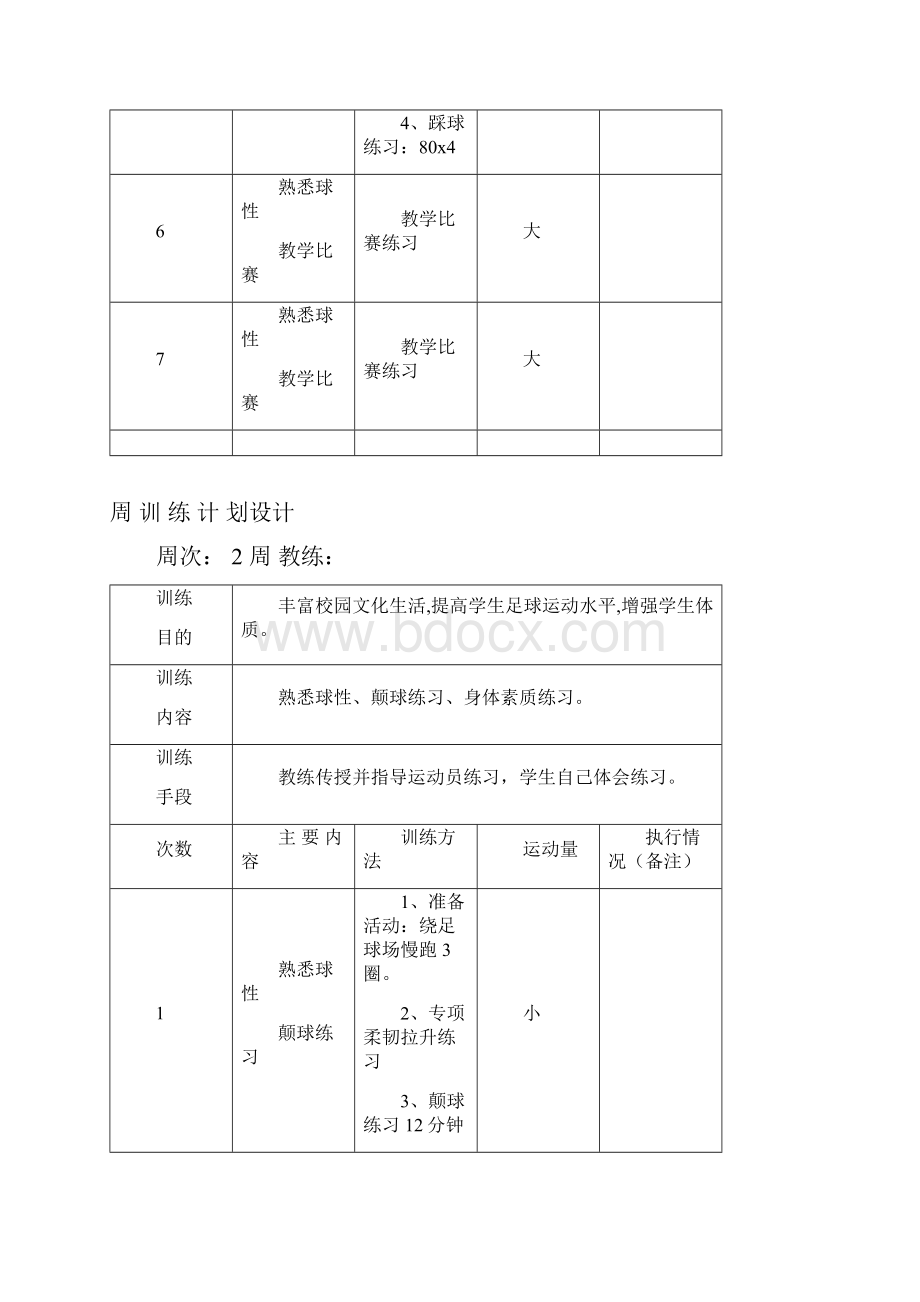 劳动街小学足球训练周计划.docx_第3页