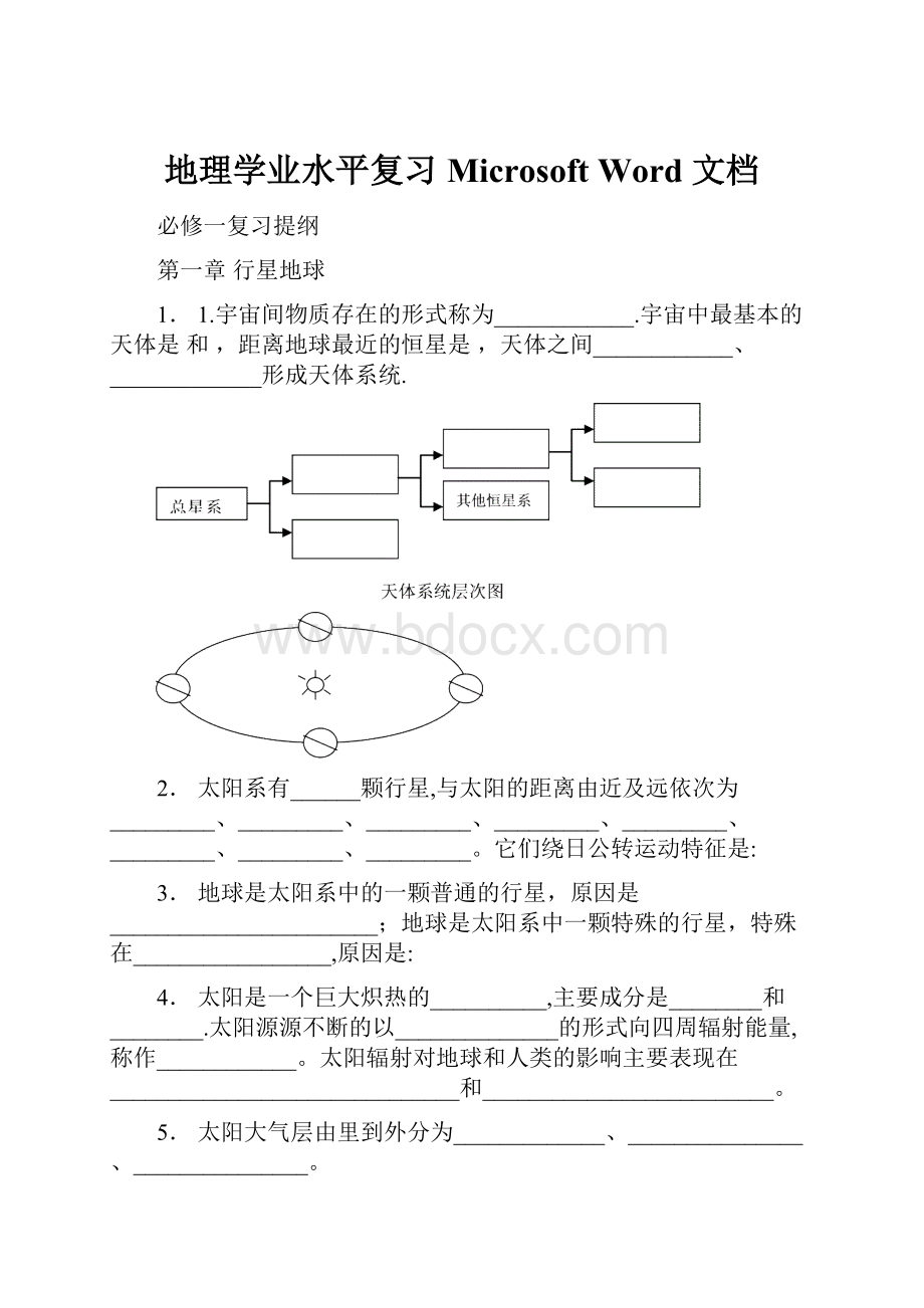 地理学业水平复习 Microsoft Word 文档.docx_第1页