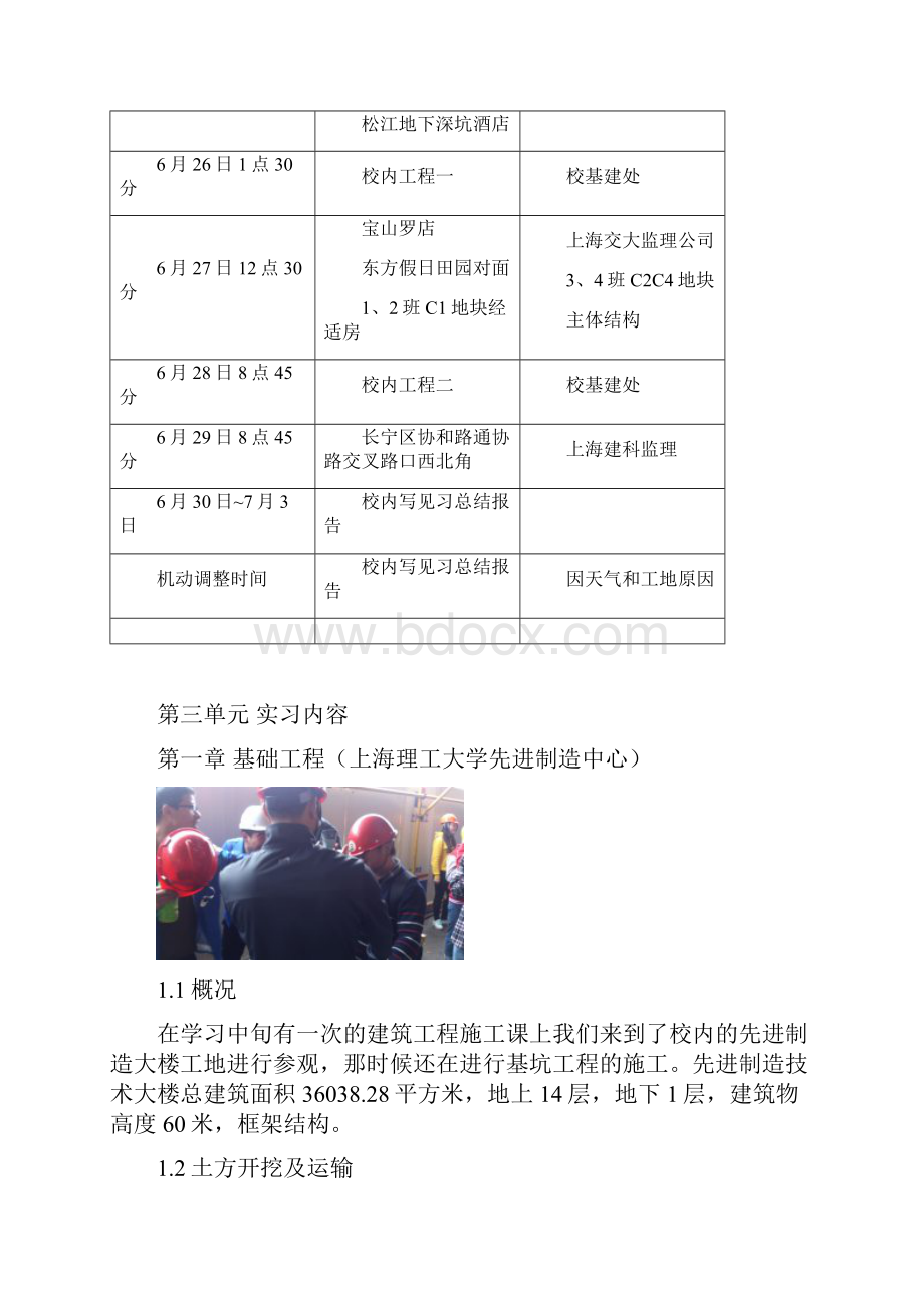 上海理工大学施工生产实习报告.docx_第3页