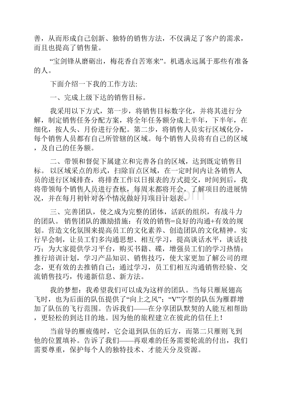 销售主管竞聘报告.docx_第2页