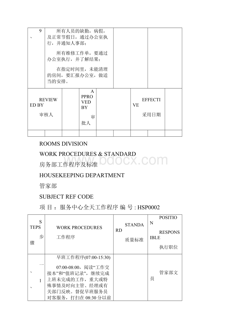 某四星级酒店客房管理制度及工作流程1.docx_第2页