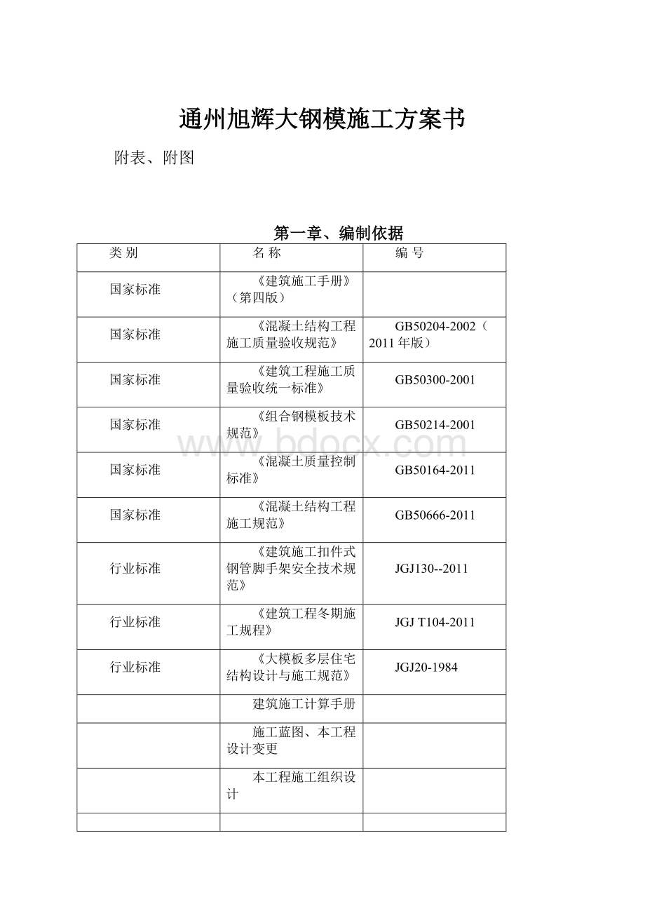 通州旭辉大钢模施工方案书.docx_第1页