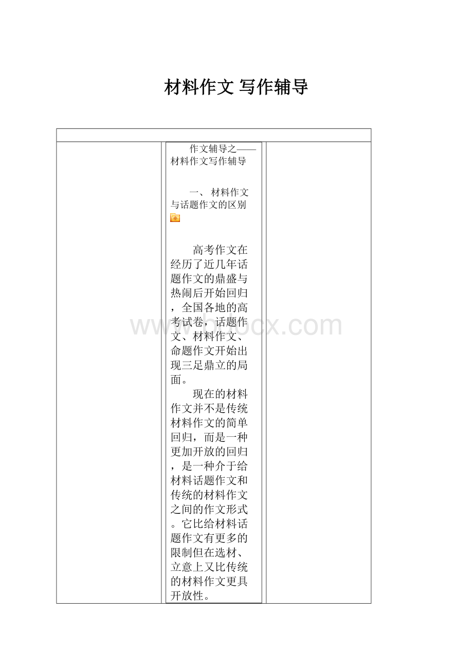 材料作文 写作辅导.docx