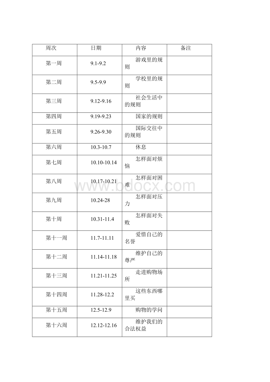 未来教育出版社四年级上册品德与社会教案.docx_第3页