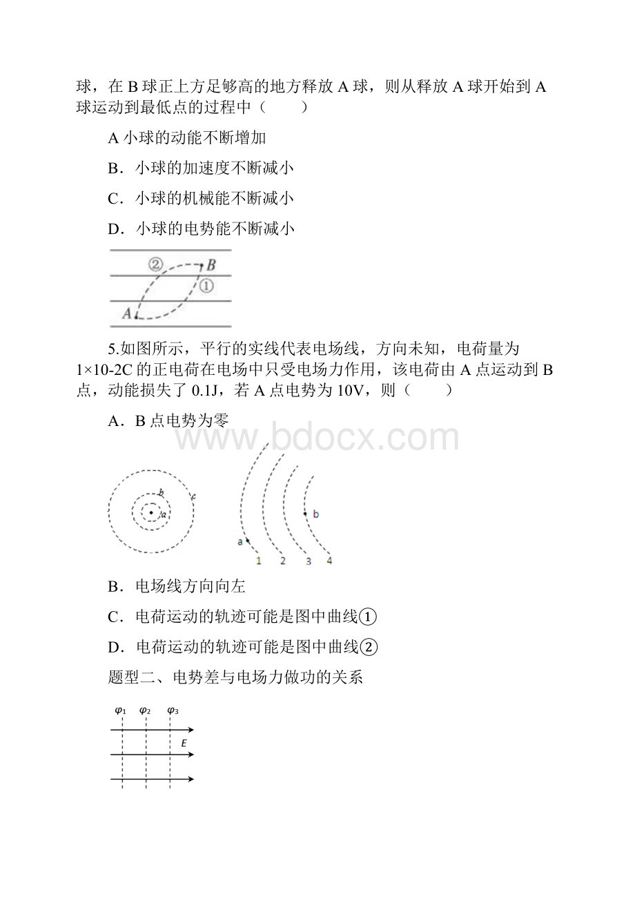 高中物理选修31静电场重点题型专题试.docx_第3页