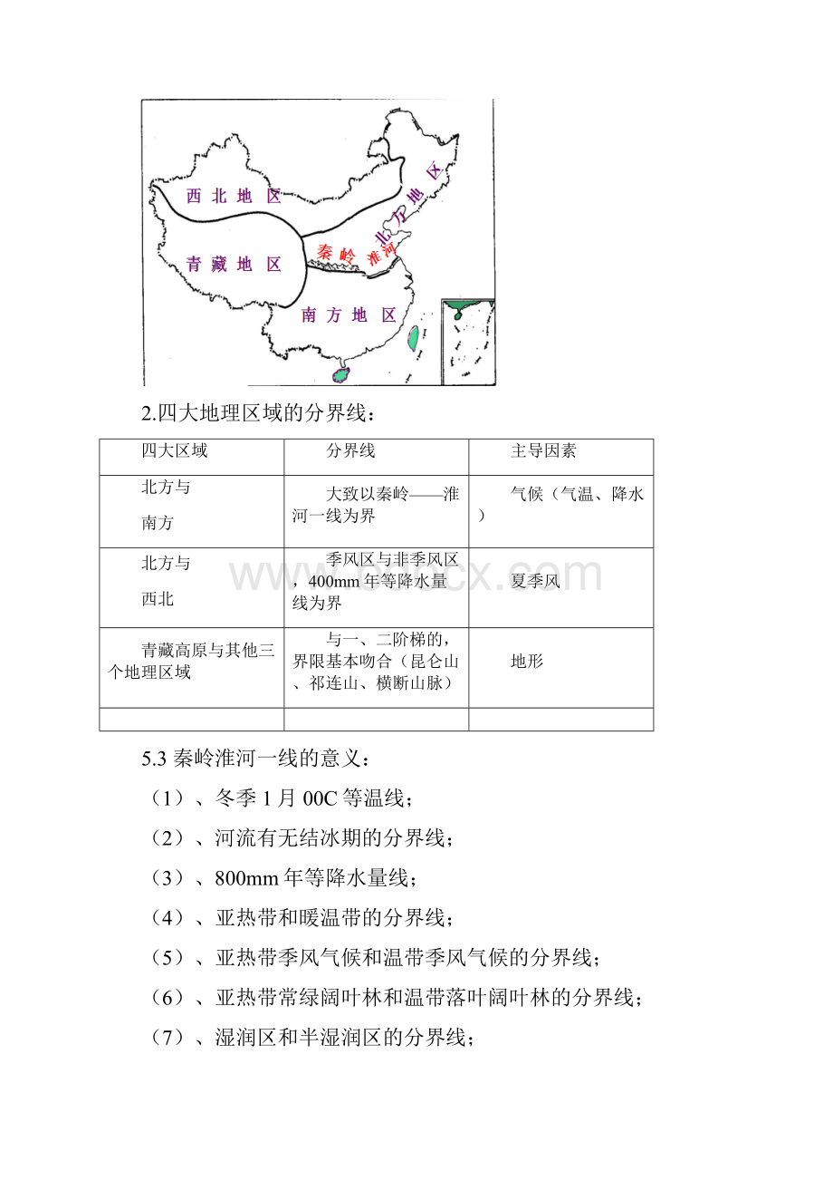 初二下册地理复习提纲全册.docx_第2页