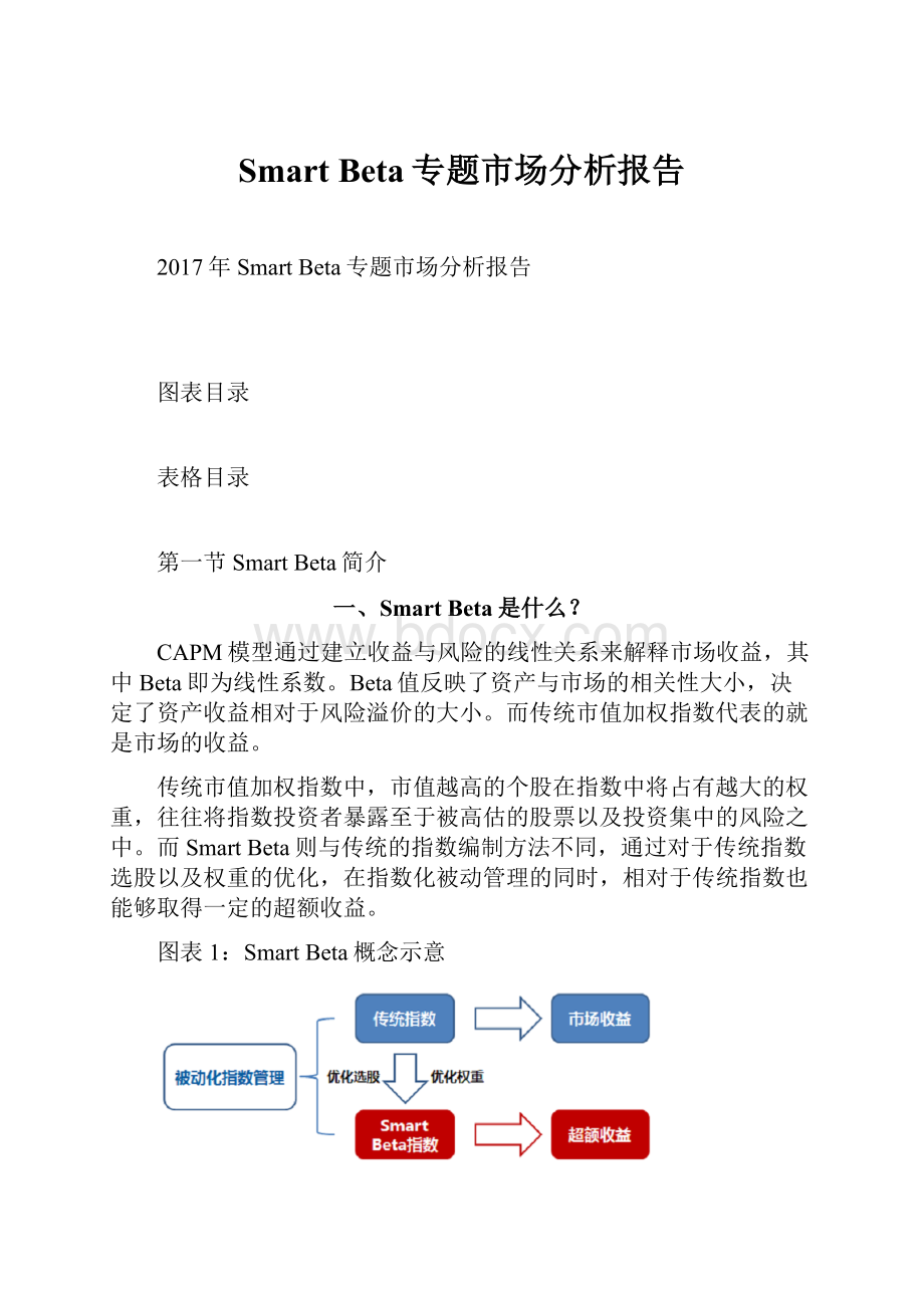 Smart Beta专题市场分析报告.docx