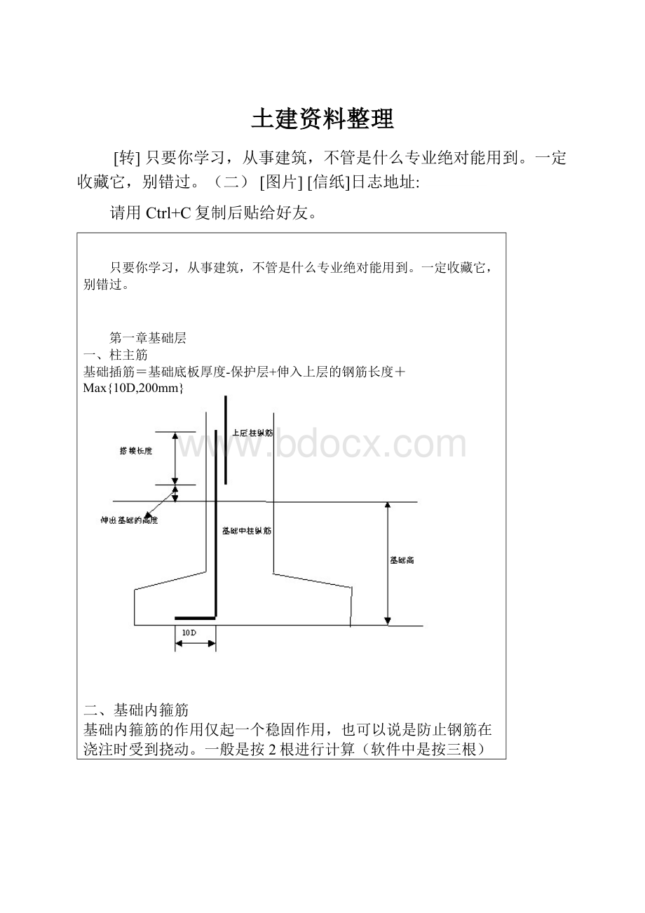 土建资料整理.docx