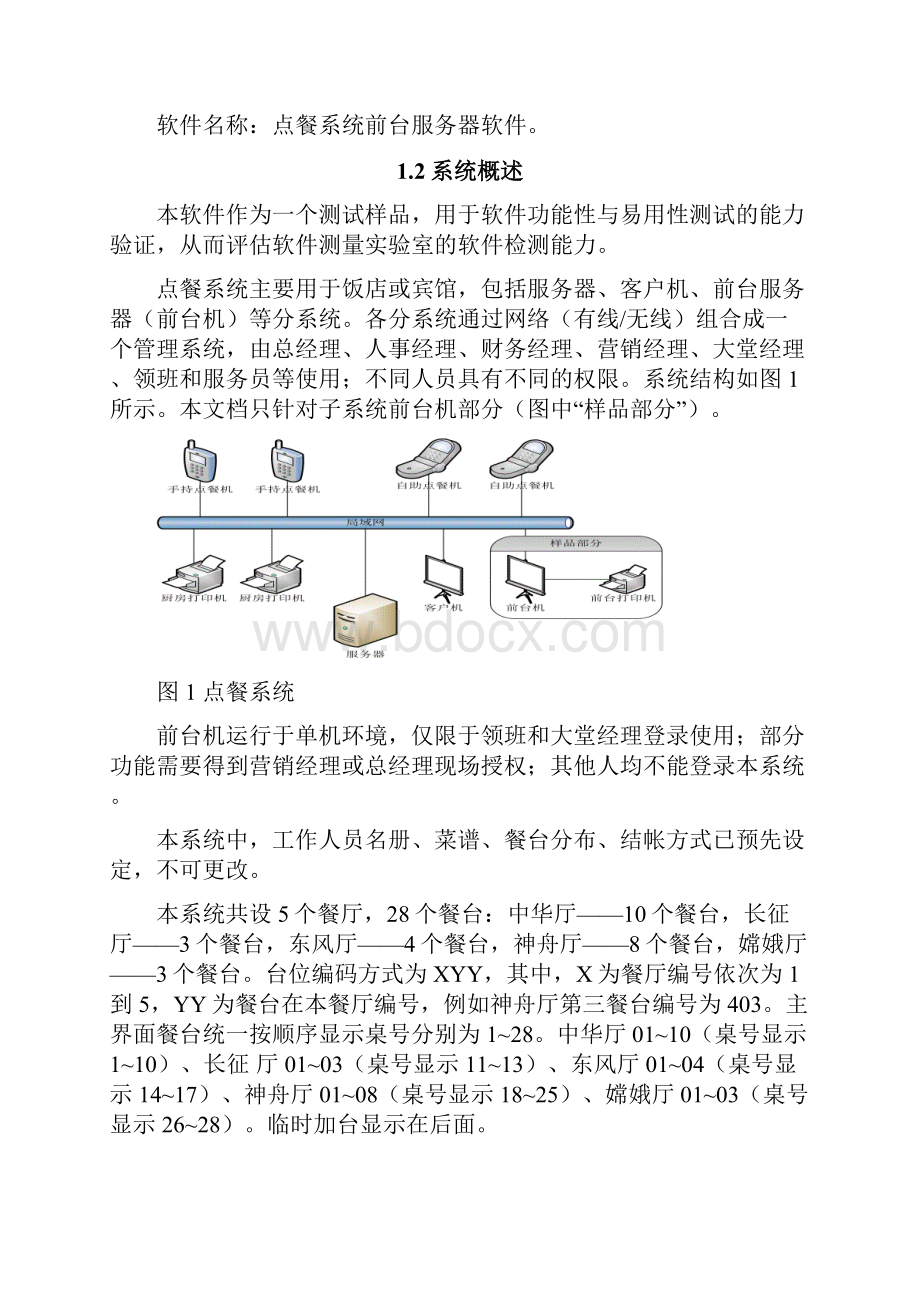 《点餐系统》需求规格说明书.docx_第2页