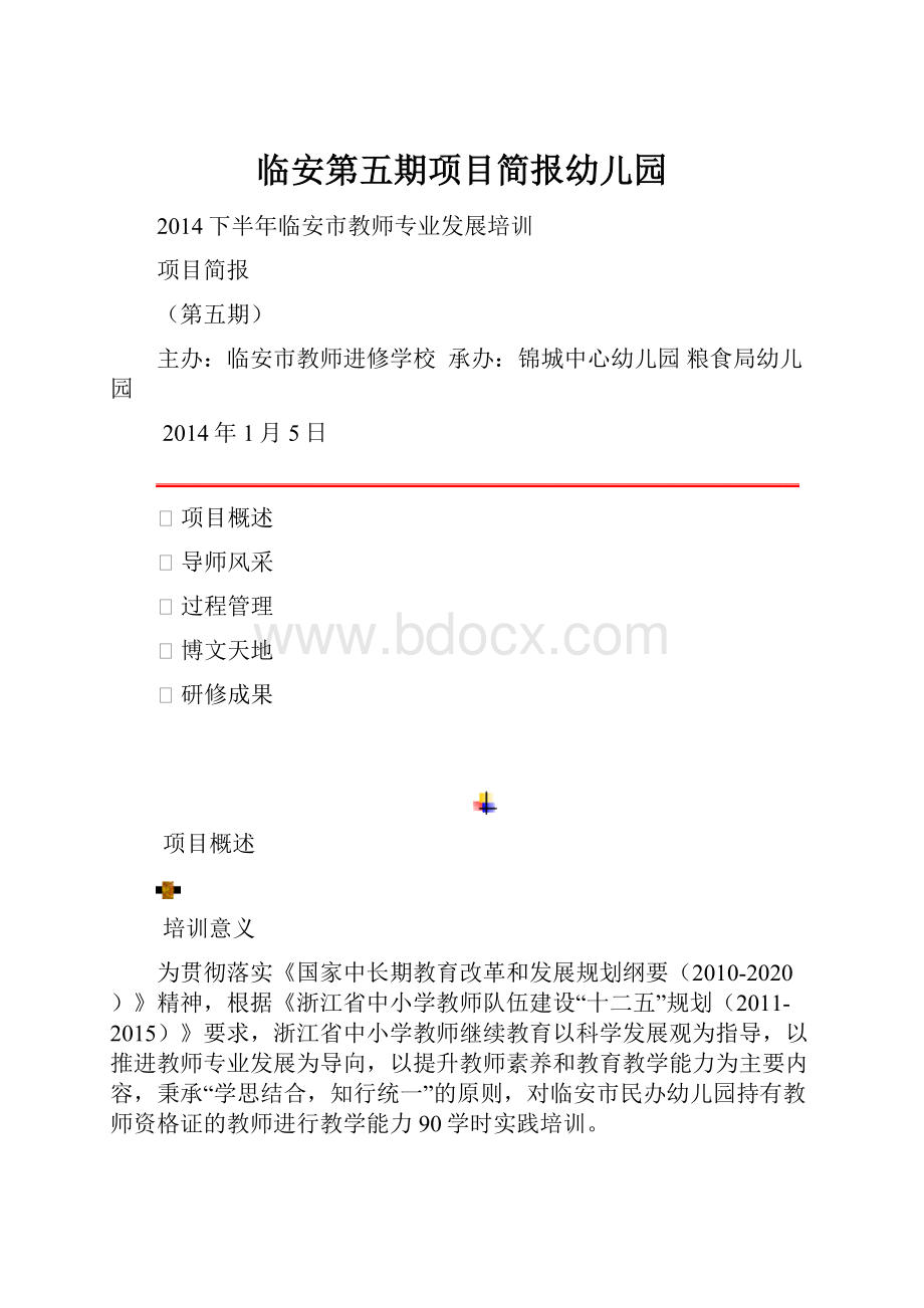 临安第五期项目简报幼儿园.docx_第1页