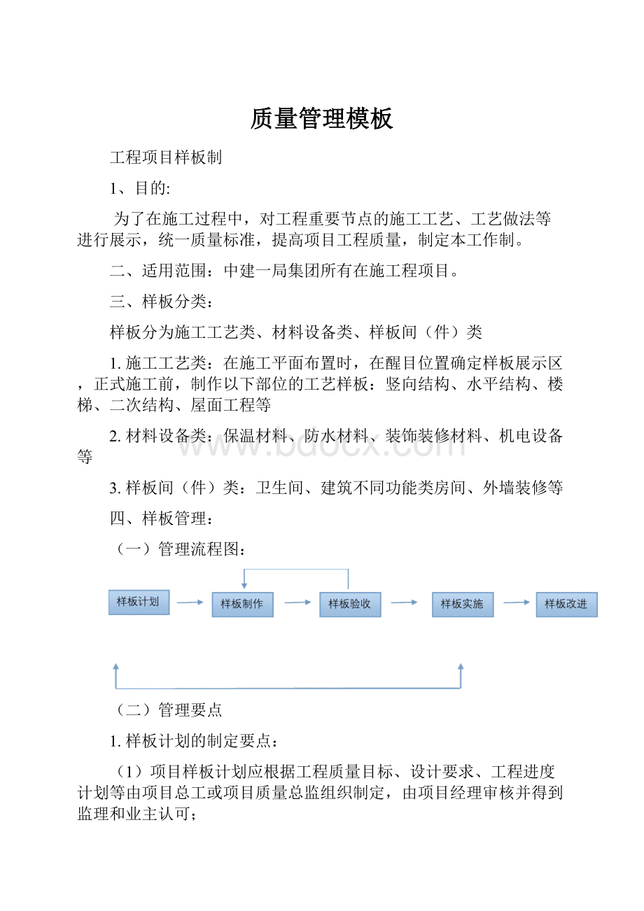 质量管理模板.docx