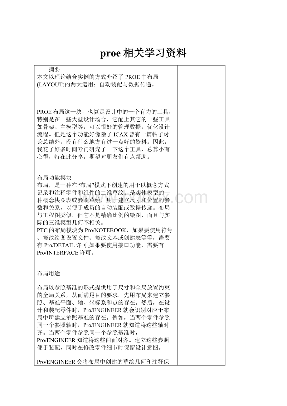 proe相关学习资料.docx