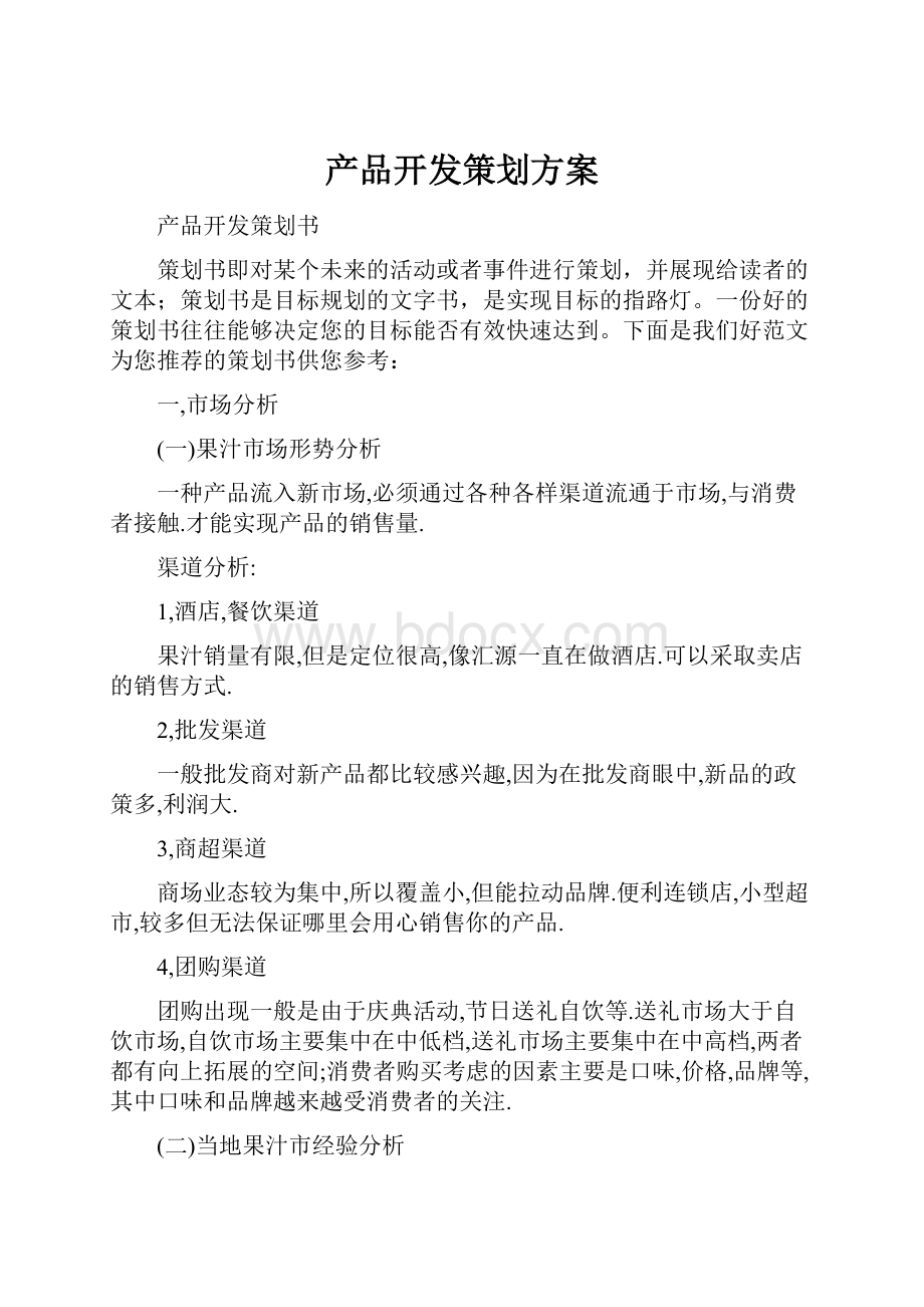 产品开发策划方案.docx