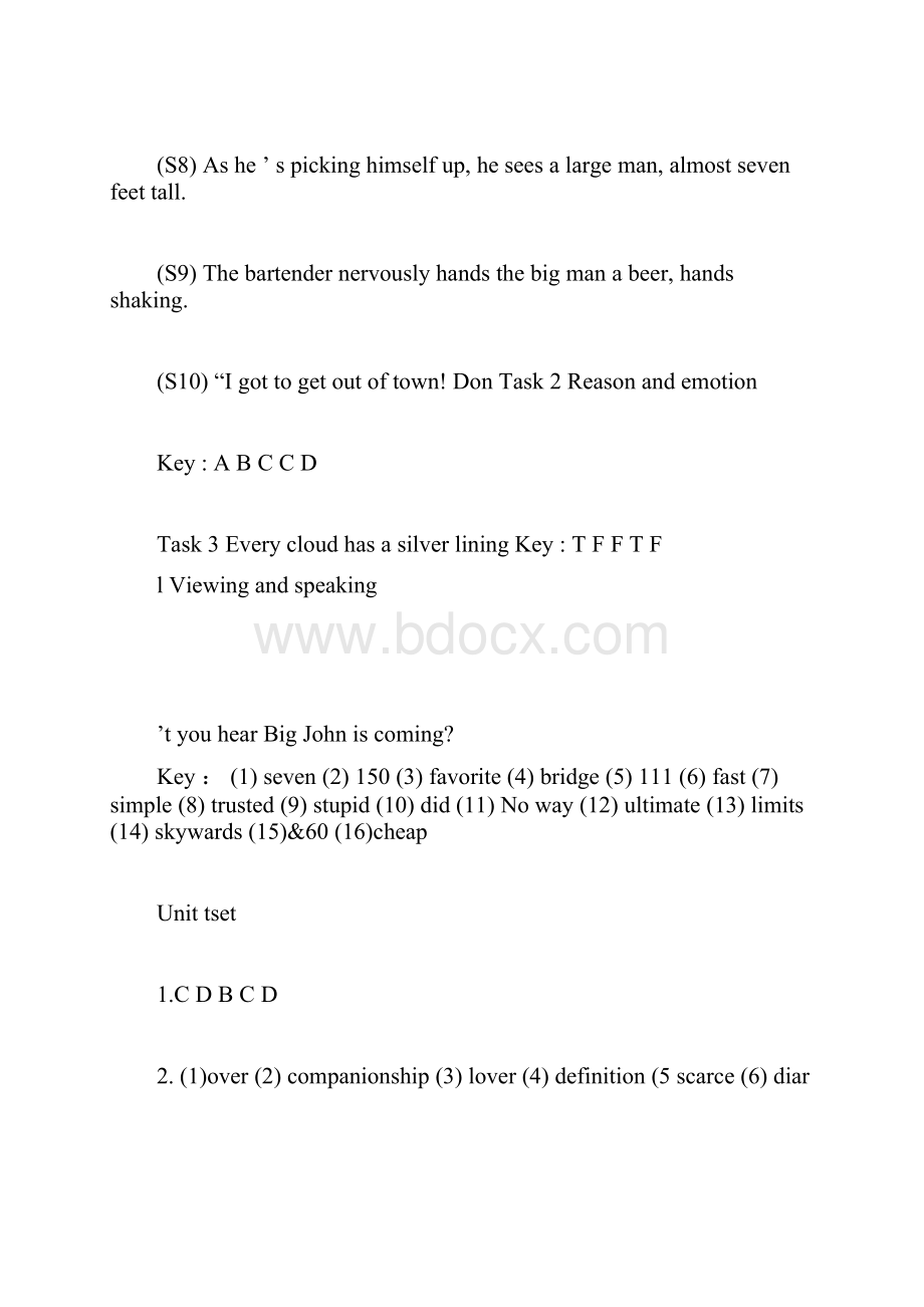 新视野大学英语视听说教程4第二版答案含unittest.docx_第3页