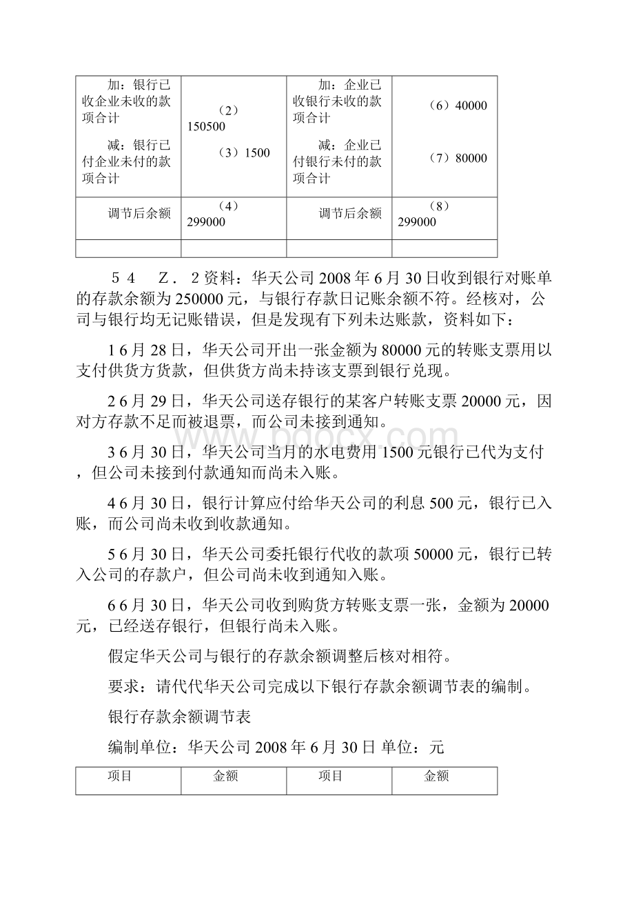 会计基础综合题银行调节表.docx_第3页