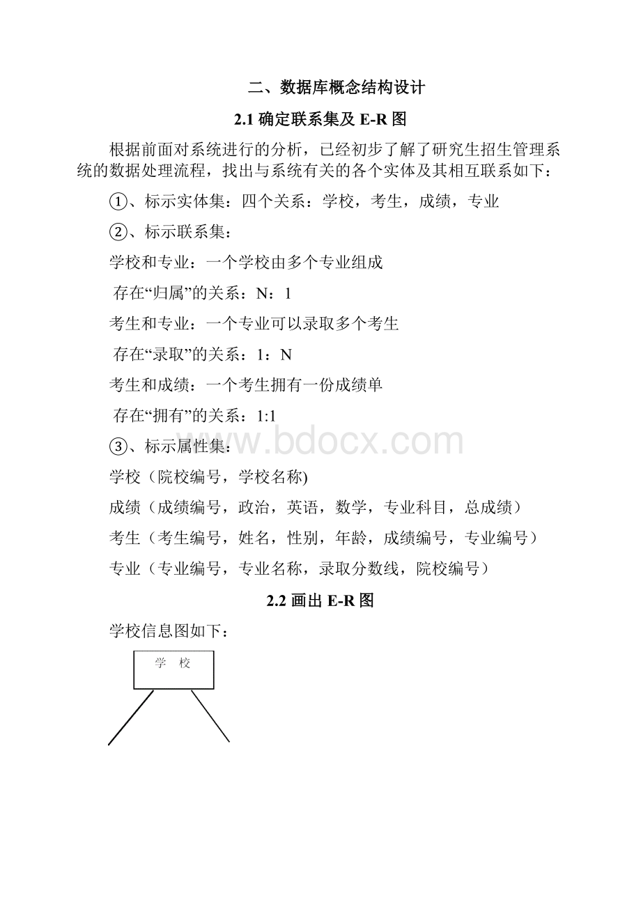 研究生招生管理系统数据库设计说明.docx_第2页