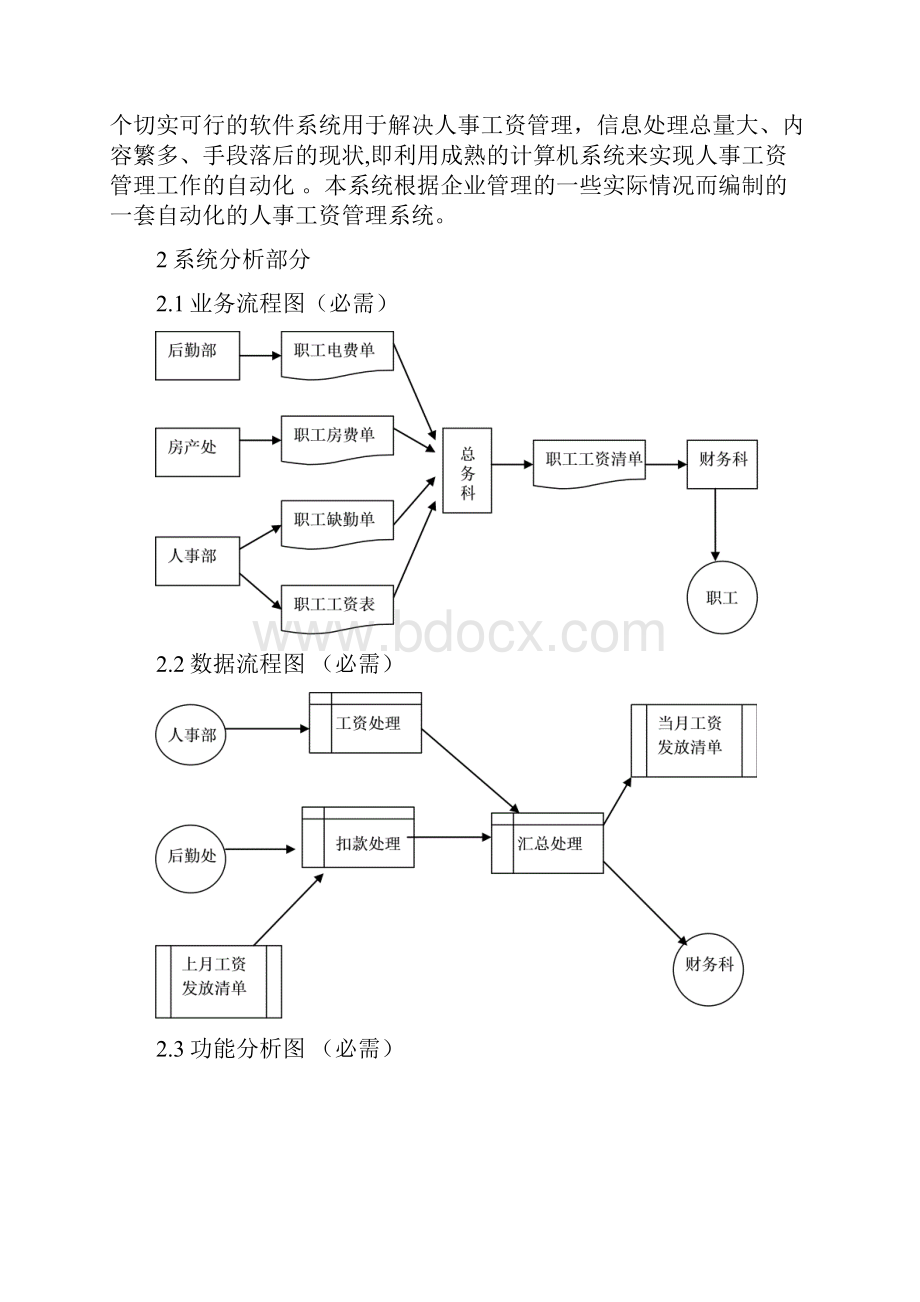 工资管理信息系统课程设计报告.docx_第3页