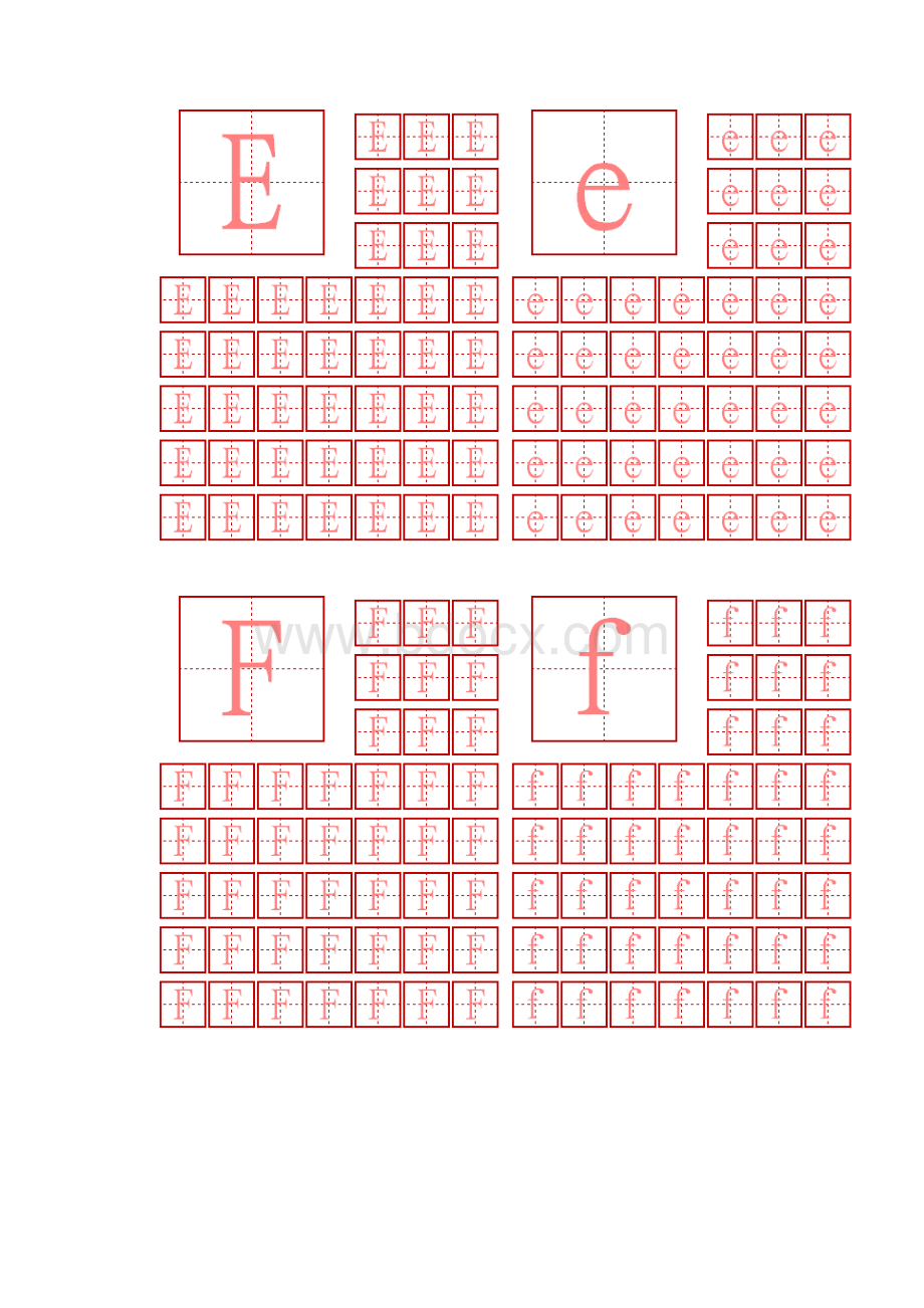 英文字母大小写描红.docx_第3页