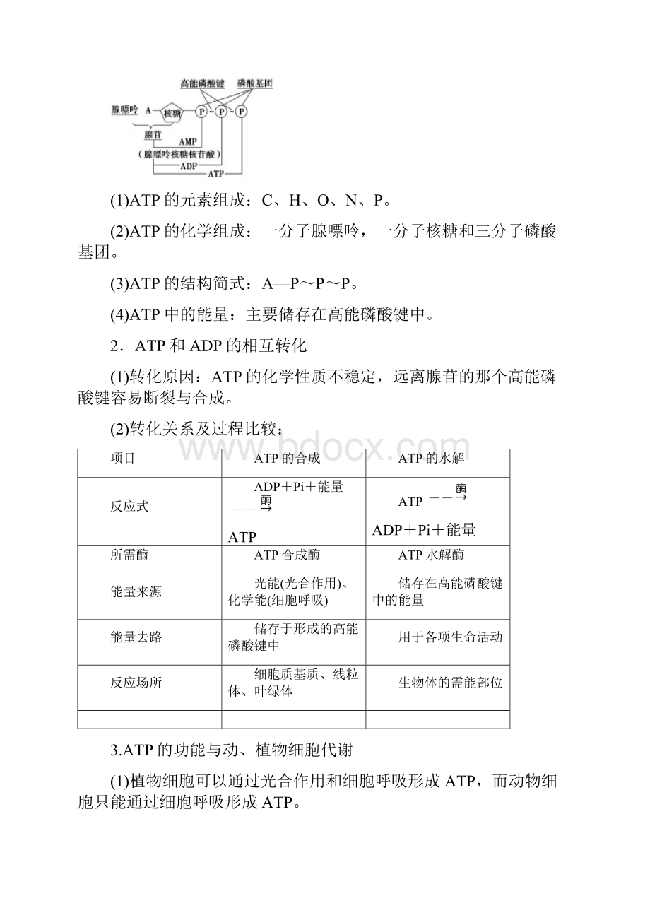 版高考生物苏教版复习ATP和酶含答案.docx_第2页