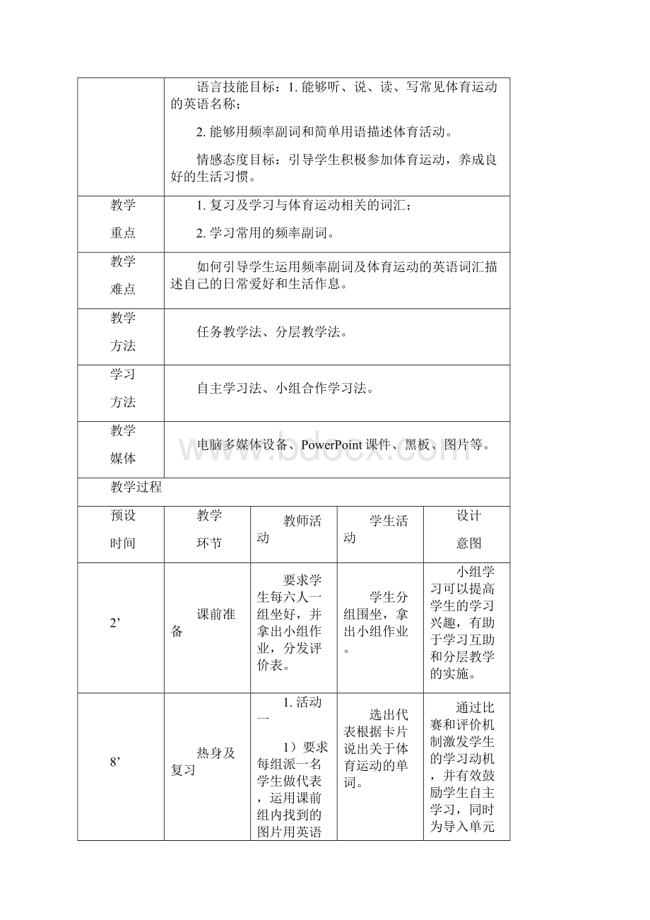 外研中职国规英语教材基础模块修订版第一册unit3Ilikeplayingbadminton.docx_第3页