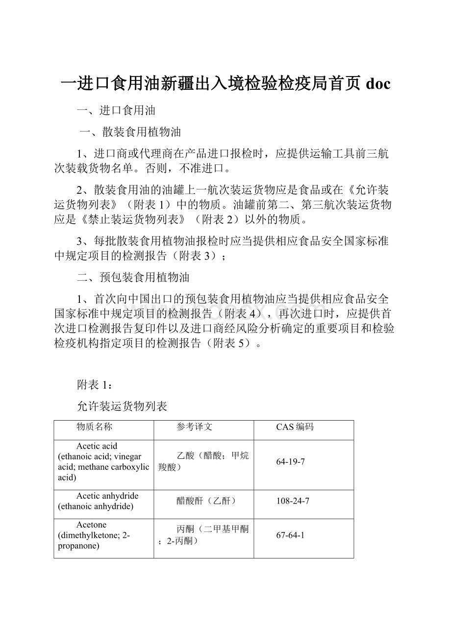 一进口食用油新疆出入境检验检疫局首页doc.docx_第1页