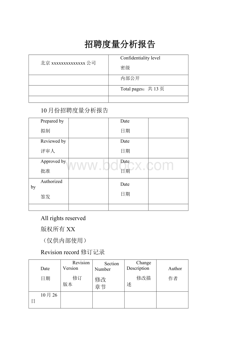 招聘度量分析报告.docx_第1页