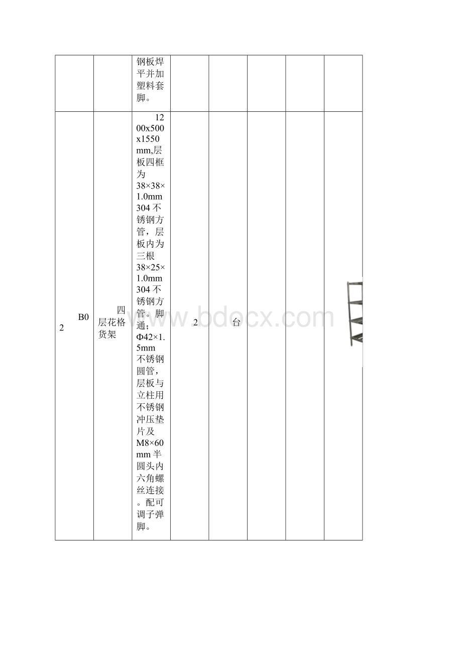 食堂设备采购清单.docx_第2页