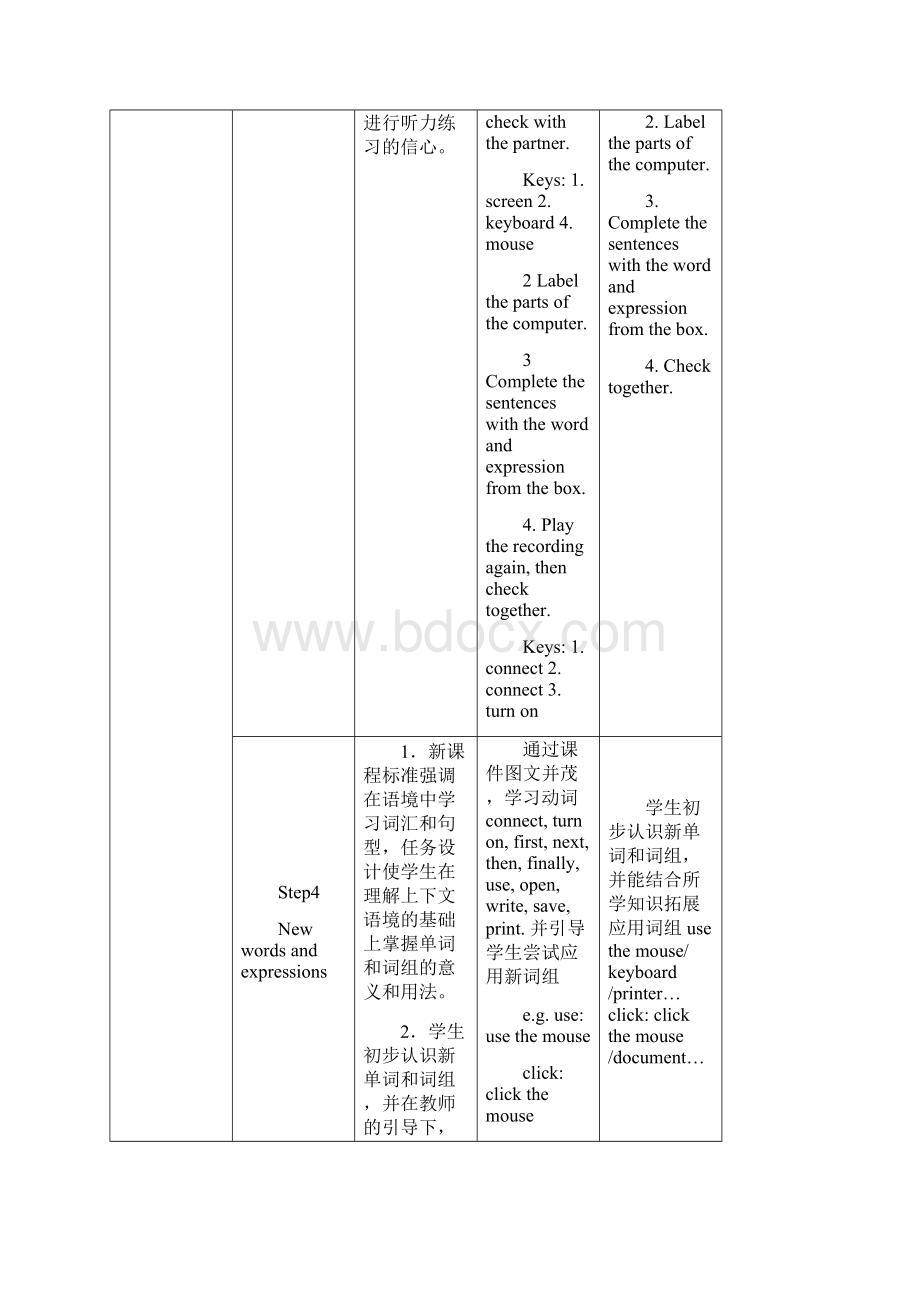 Module 7 Computers 教学设计 导学案 同步训练.docx_第3页