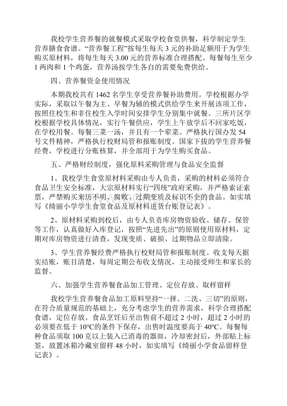 学校营养餐自查报告范文精选3篇.docx_第2页