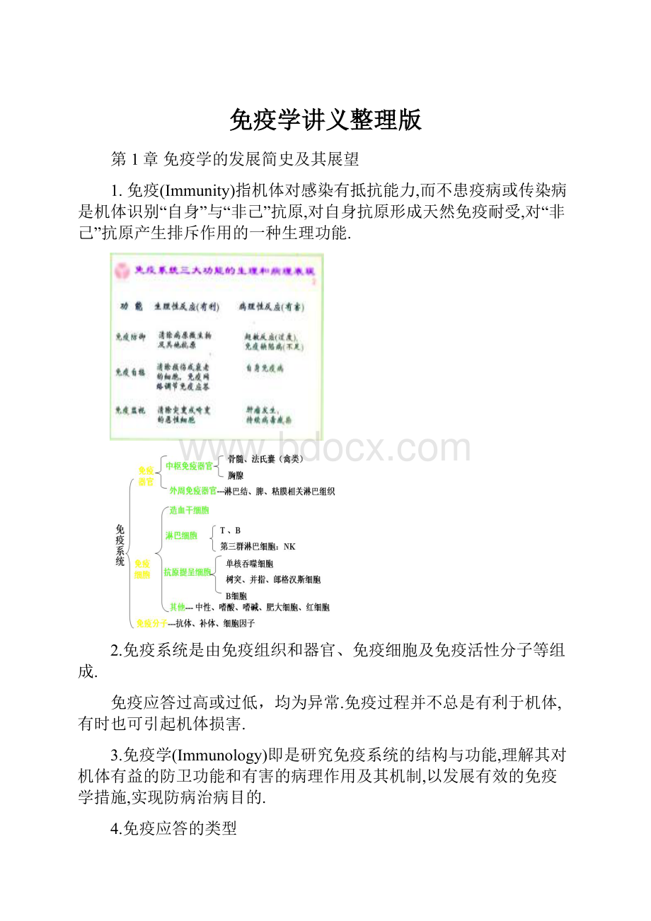 免疫学讲义整理版.docx