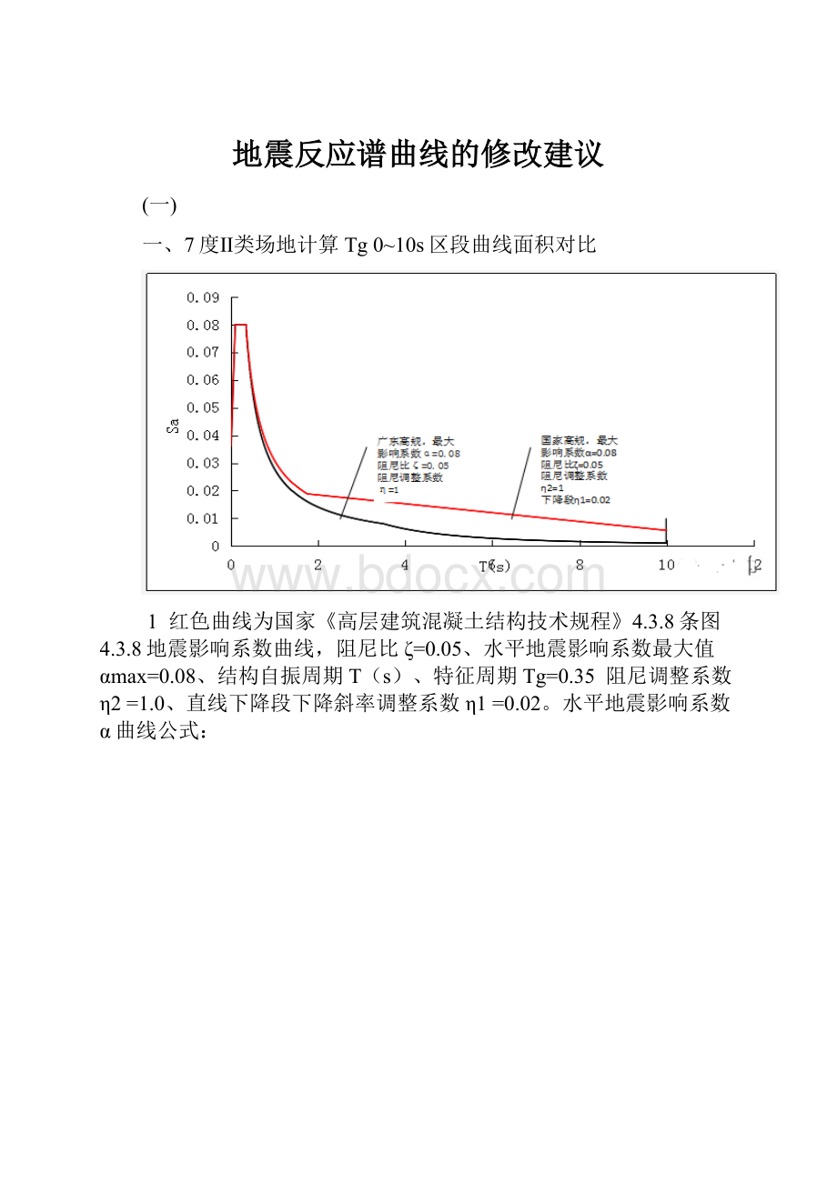 地震反应谱曲线的修改建议.docx_第1页