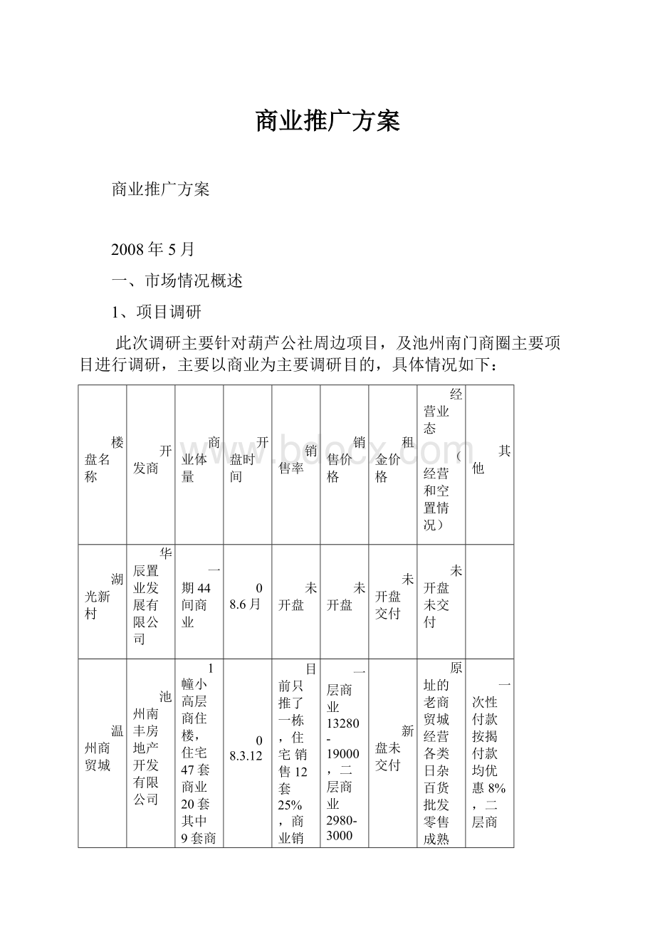 商业推广方案.docx_第1页