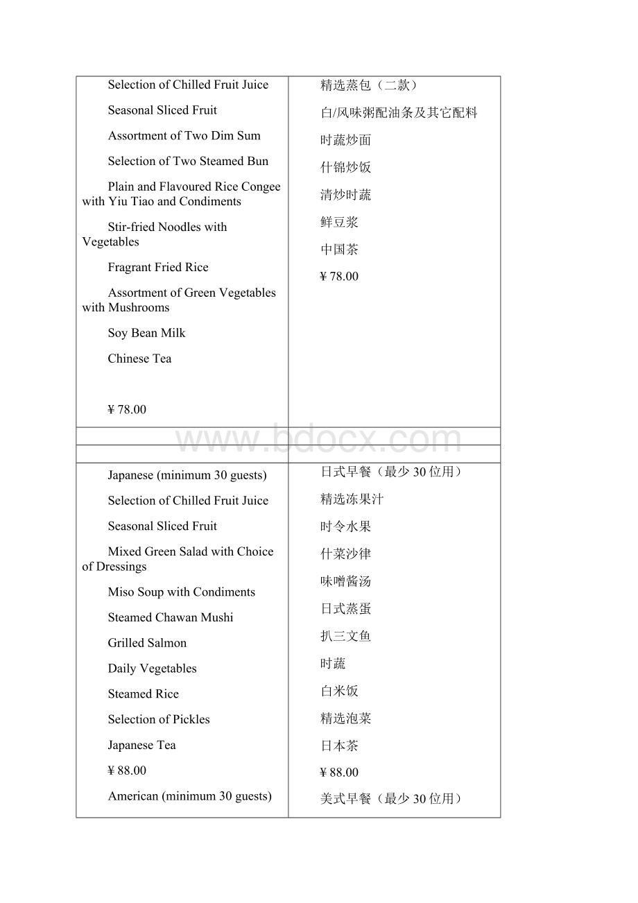 喜来登宴会厅标准菜单.docx_第2页