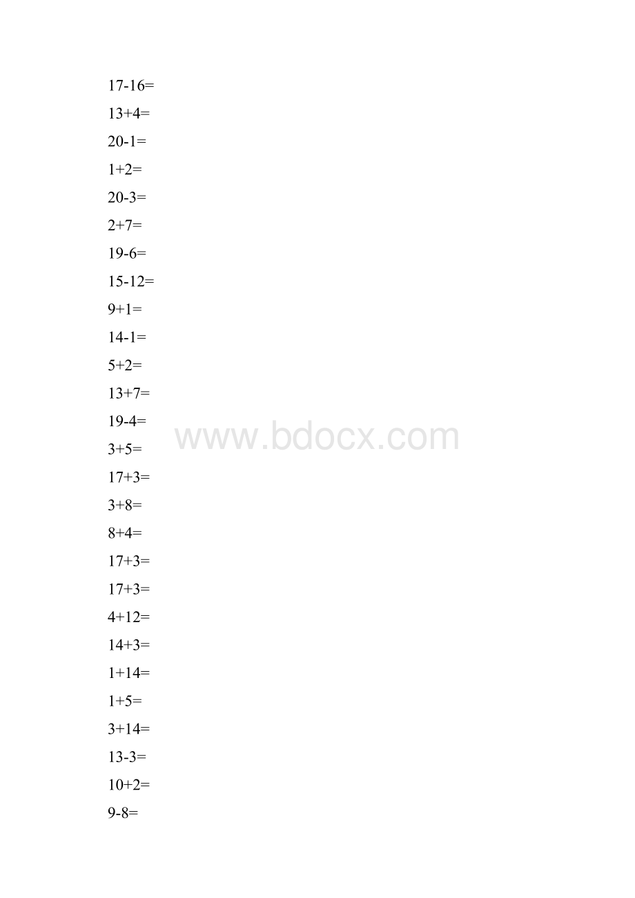 学前加减法口算题每道精编.docx_第2页