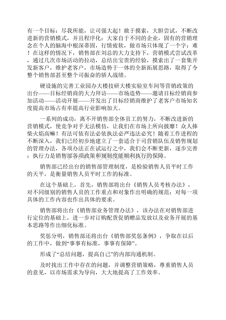 销售部部长总结发言稿.docx_第3页