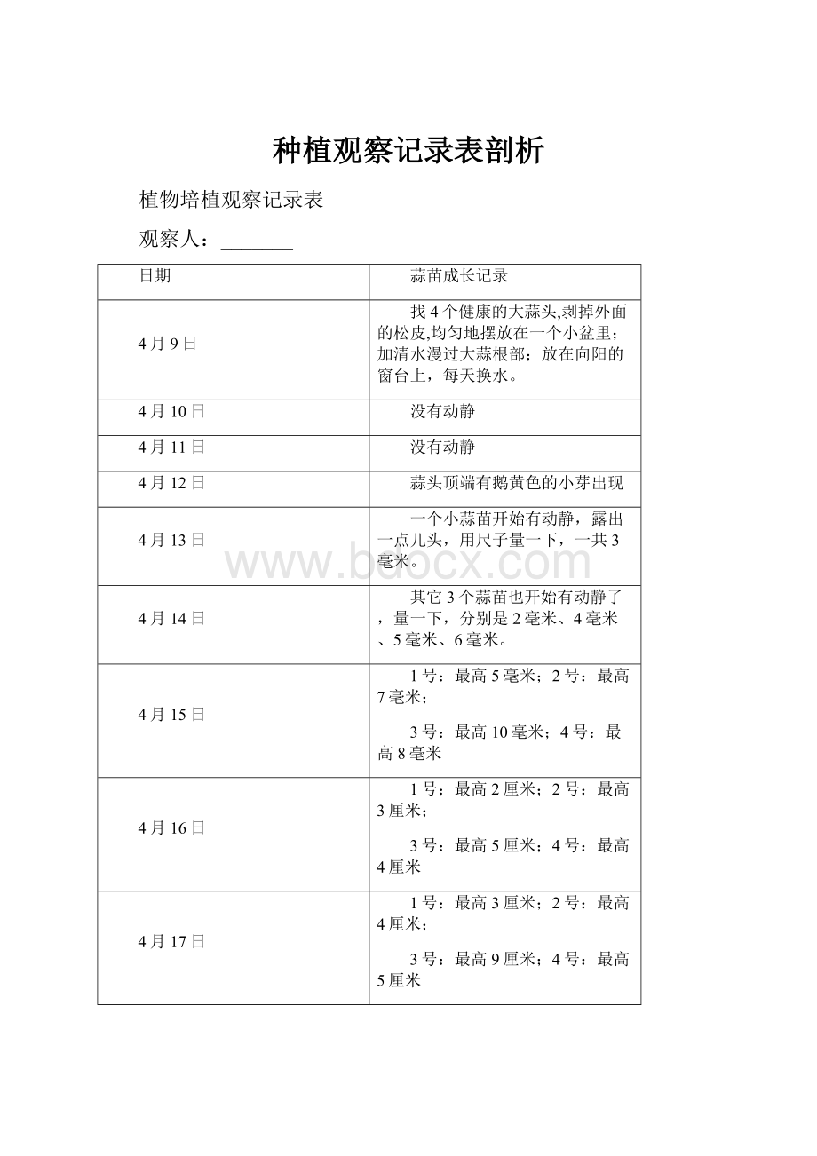 种植观察记录表剖析.docx_第1页