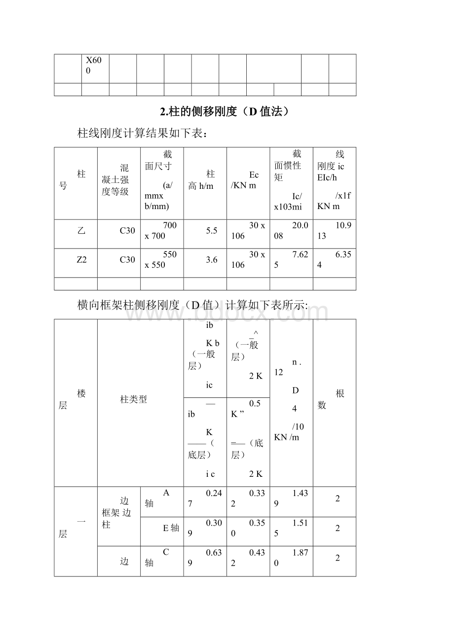 水平作用下框架结构侧移计算.docx_第2页