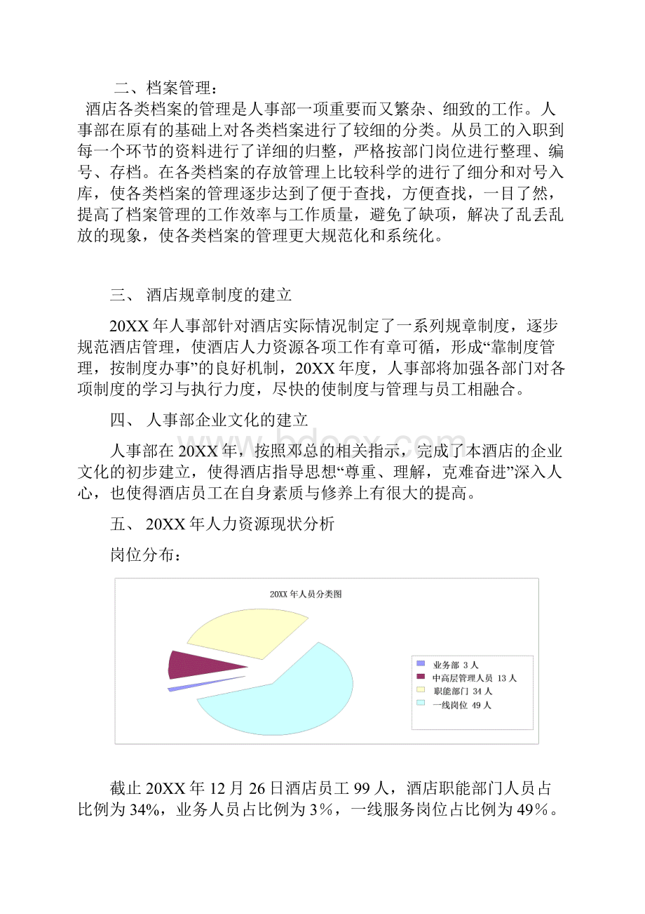 酒店行政人事部年终总结及年工作计划.docx_第2页