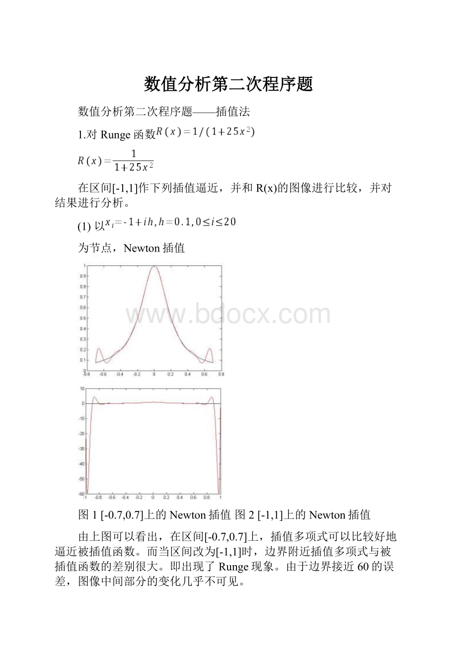 数值分析第二次程序题.docx_第1页