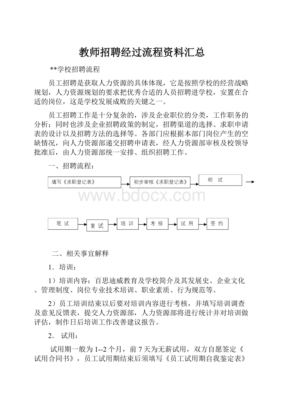 教师招聘经过流程资料汇总.docx_第1页