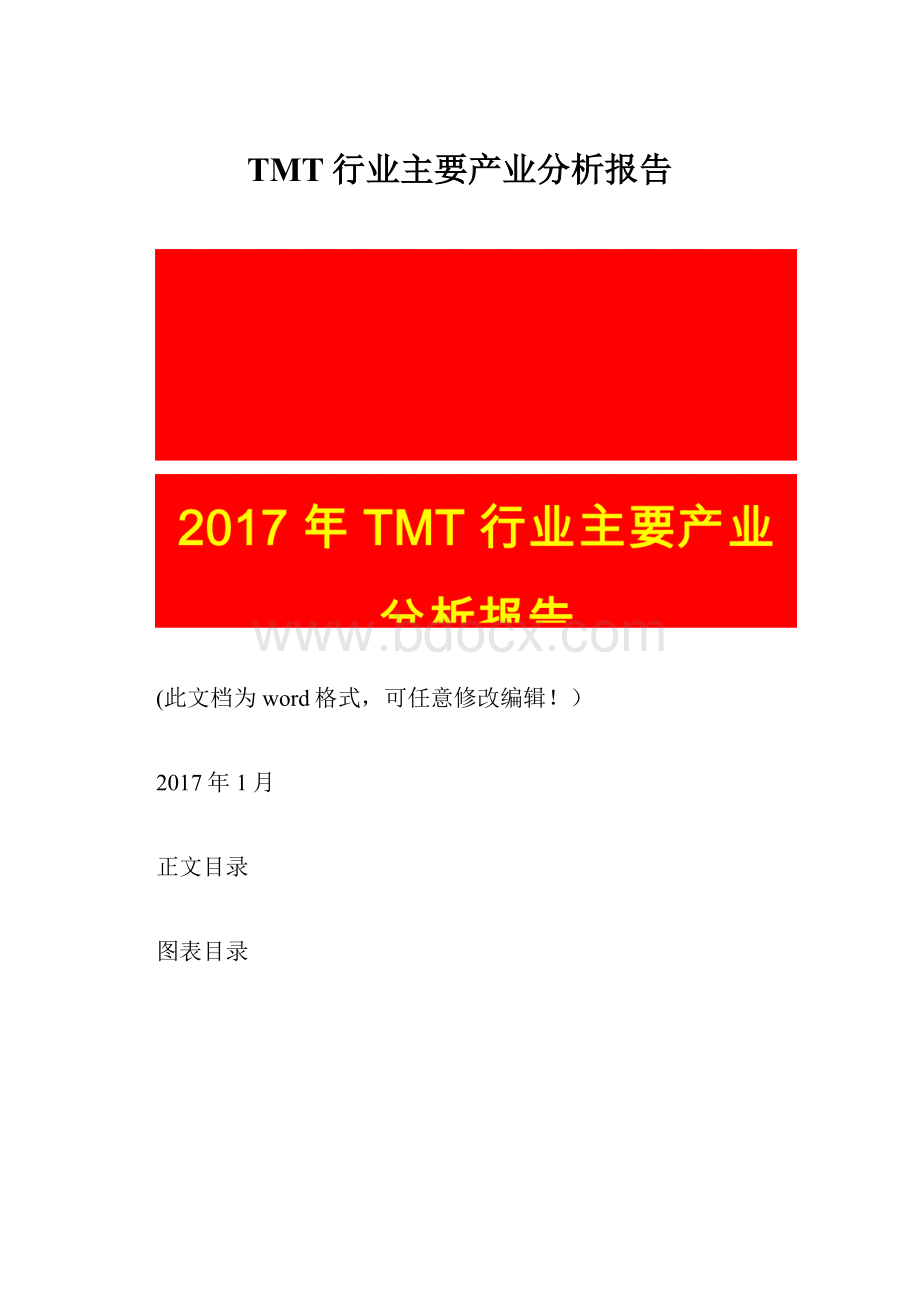 TMT行业主要产业分析报告.docx