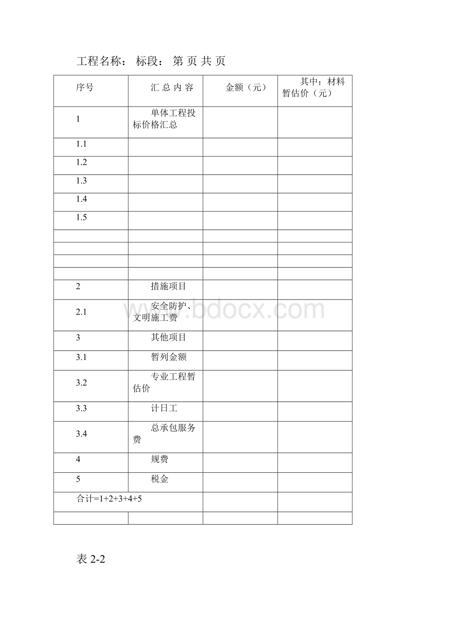 工程量清单报价表格.docx_第3页