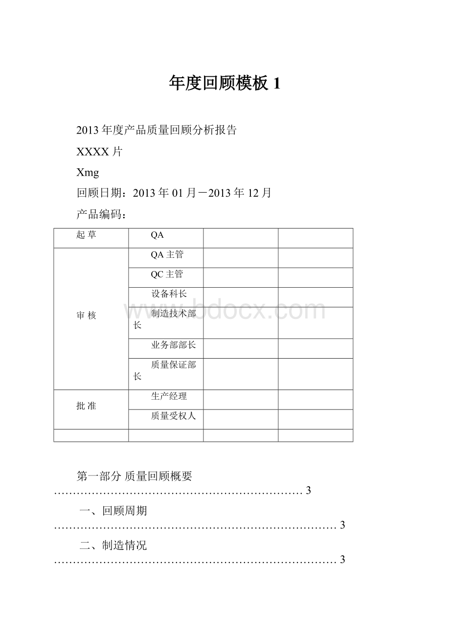 年度回顾模板 1.docx