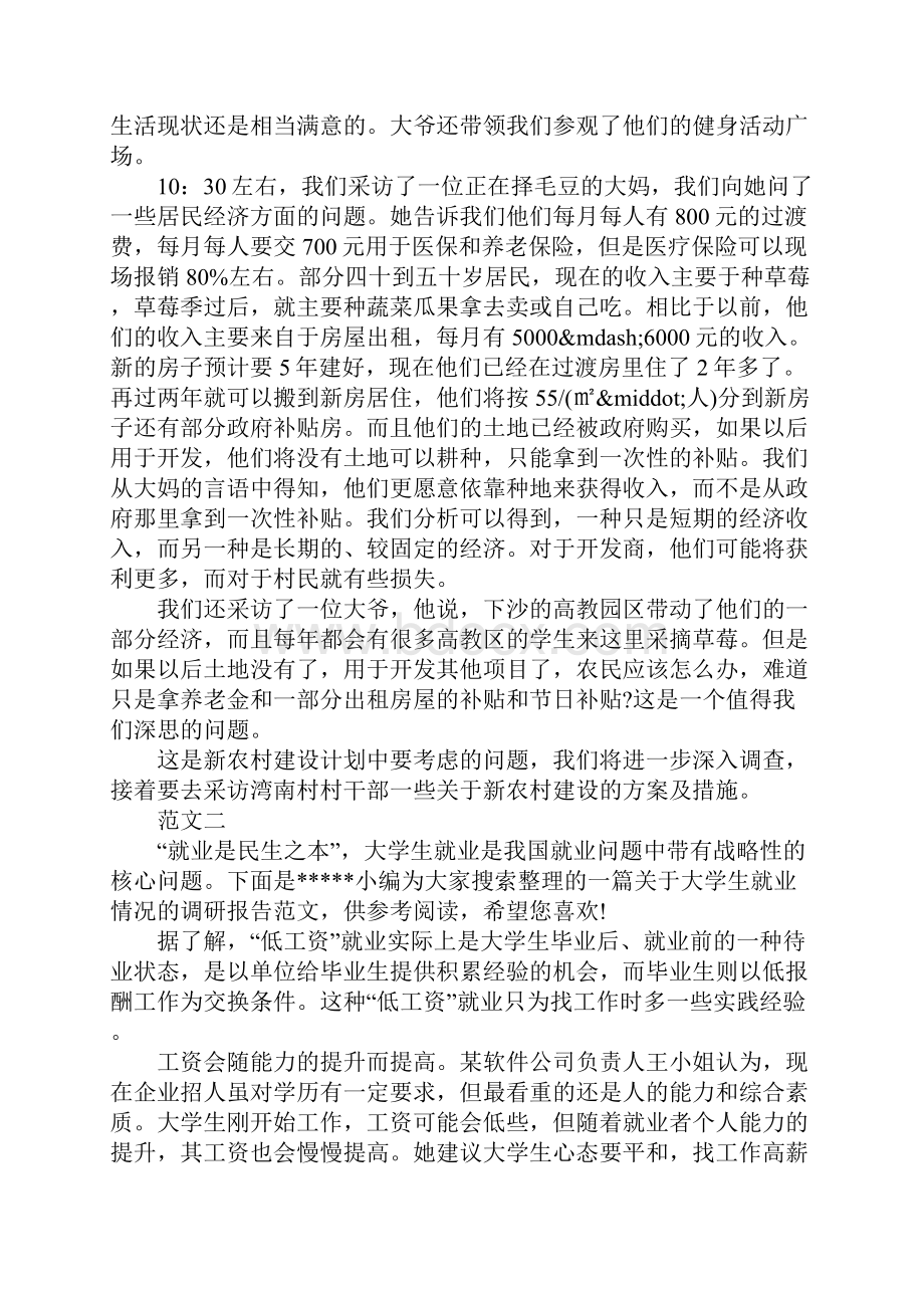 暑假大学三下乡社会实践报告调研报告范文.docx_第2页