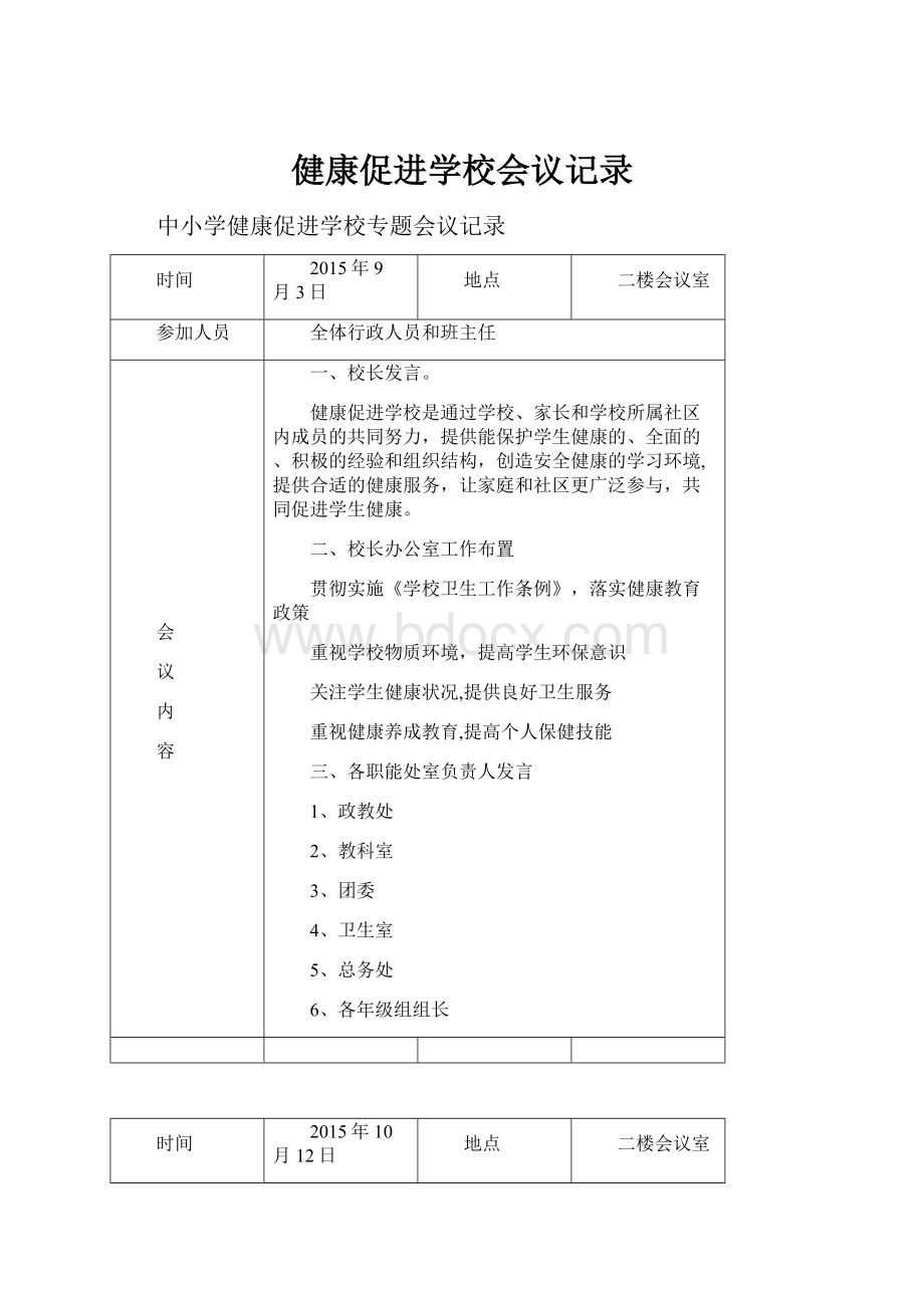 健康促进学校会议记录.docx_第1页