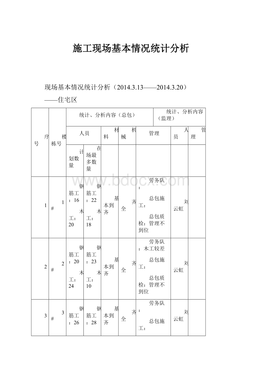 施工现场基本情况统计分析.docx