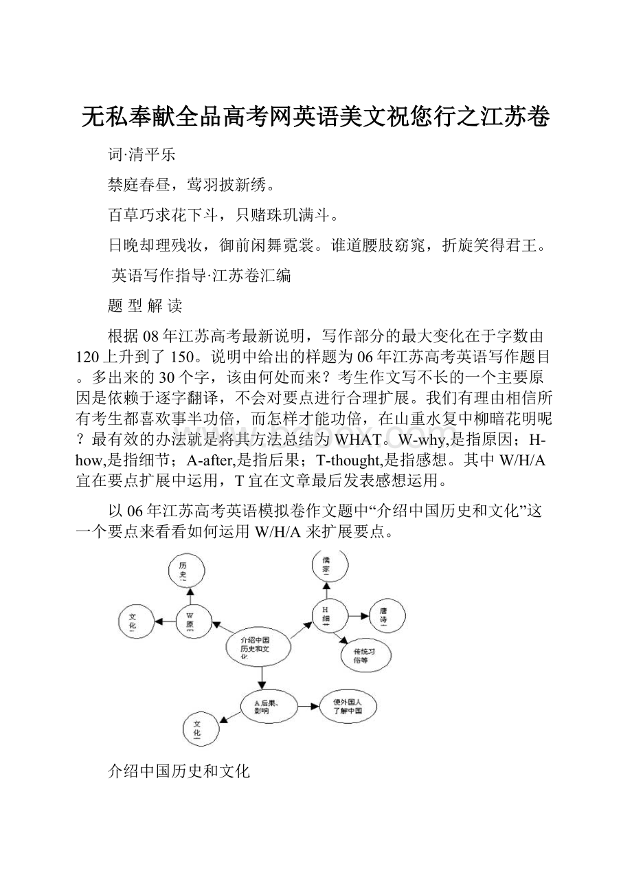 无私奉献全品高考网英语美文祝您行之江苏卷.docx