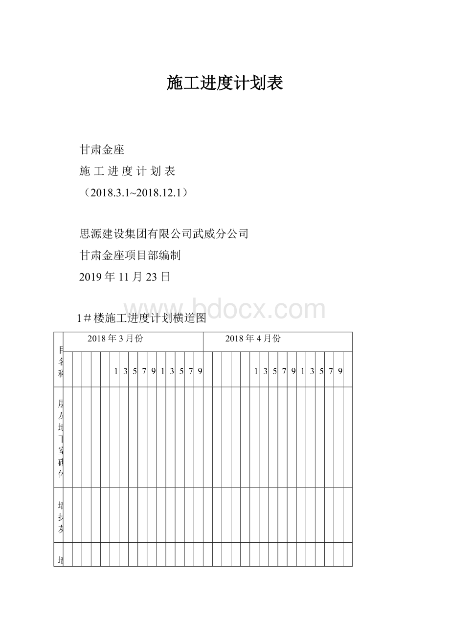 施工进度计划表.docx