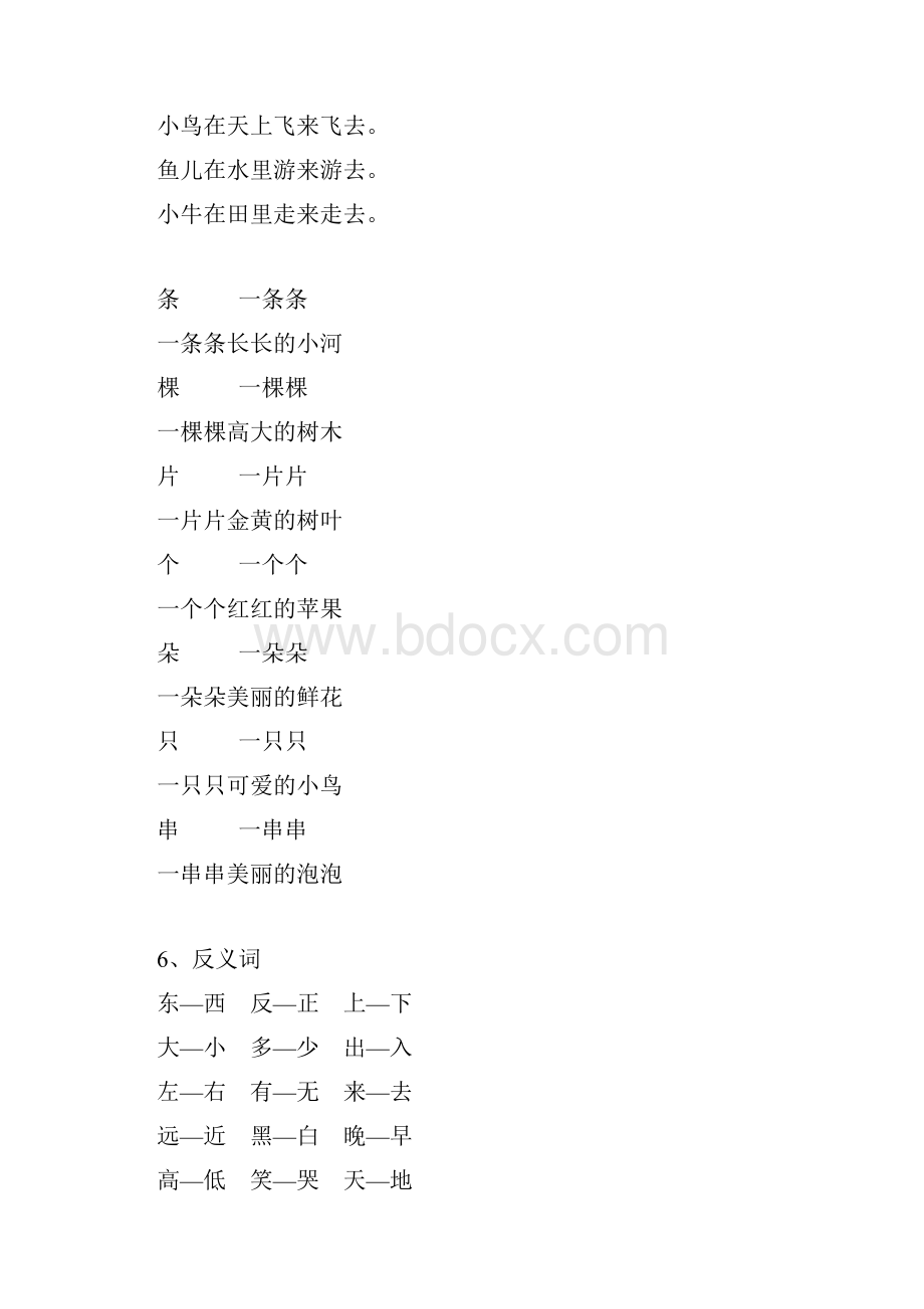 小学一年级语文上册知识要点.docx_第3页