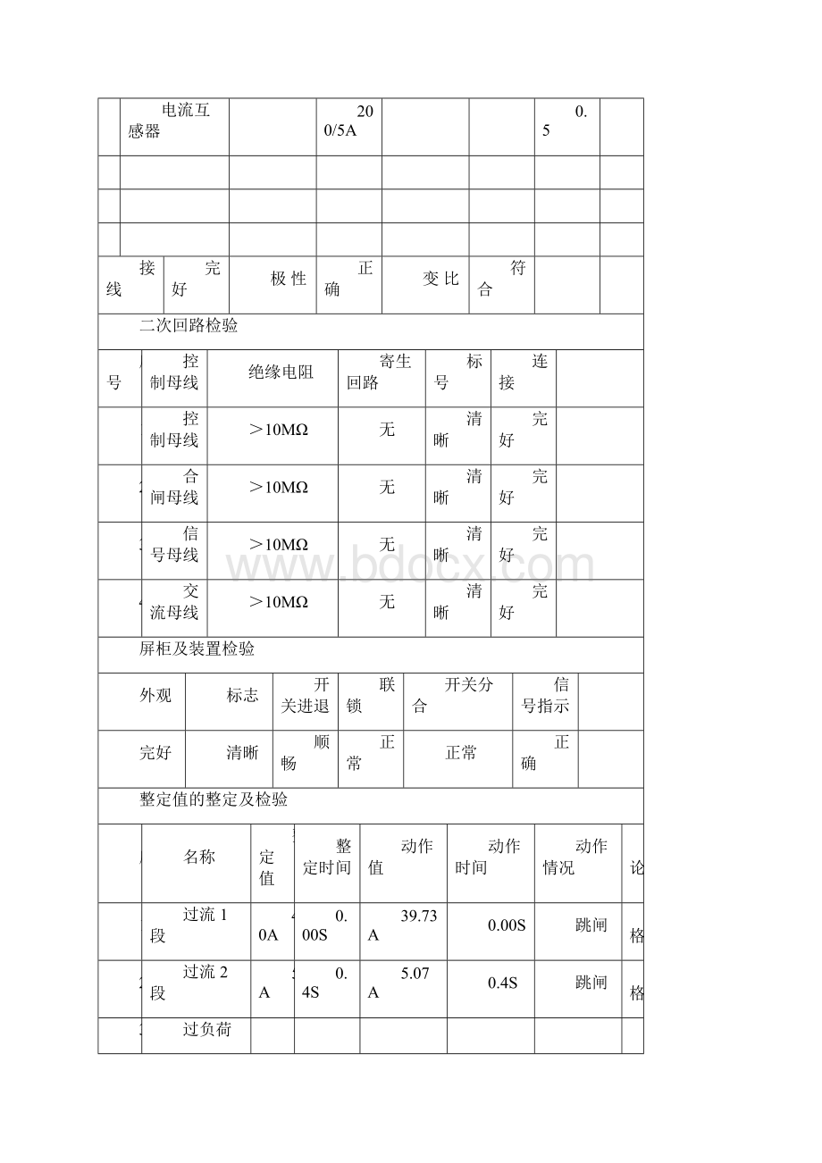 继电保护定值试验单.docx_第3页